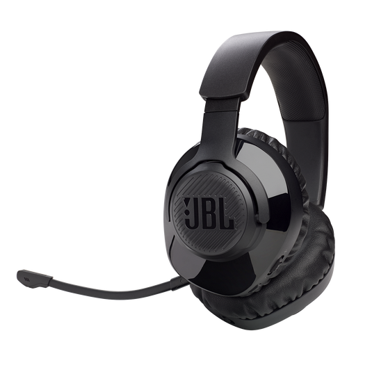 JBL Quantum 350 Wireless - Black - Wireless PC gaming headset with detachable boom mic - Hero image number null